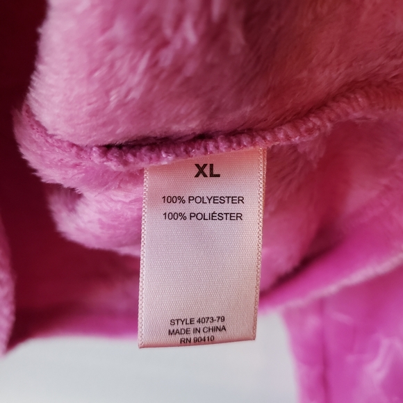 Juicy Couture Soft Velour Set Top and Pants Pink Pajama Set Women XL - Picture 7 of 13